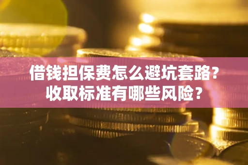 北京借钱担保费怎么避坑套路？收取标准有哪些风险？