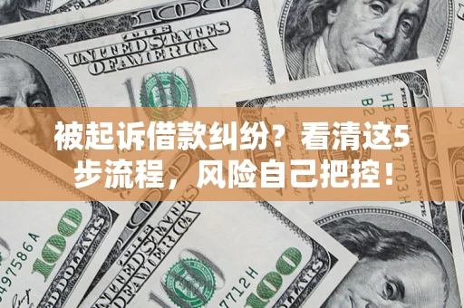 北京被起诉借款纠纷？看清这5步流程，风险自己把控！
